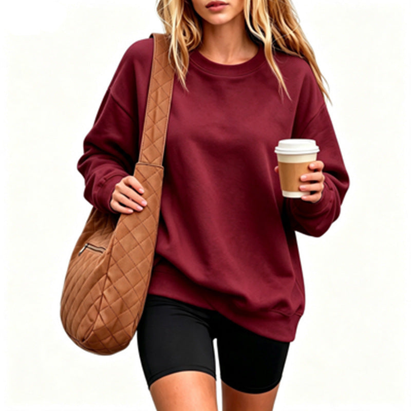 Damen Bequemer Oversized Sweatshirt Drune