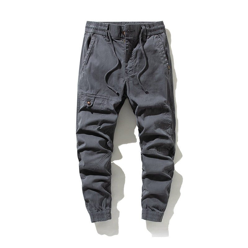 Herren Moderner Utility-Jogger mit elastischem Komfortbund, Kniepaneelen und Cargotasche Drune