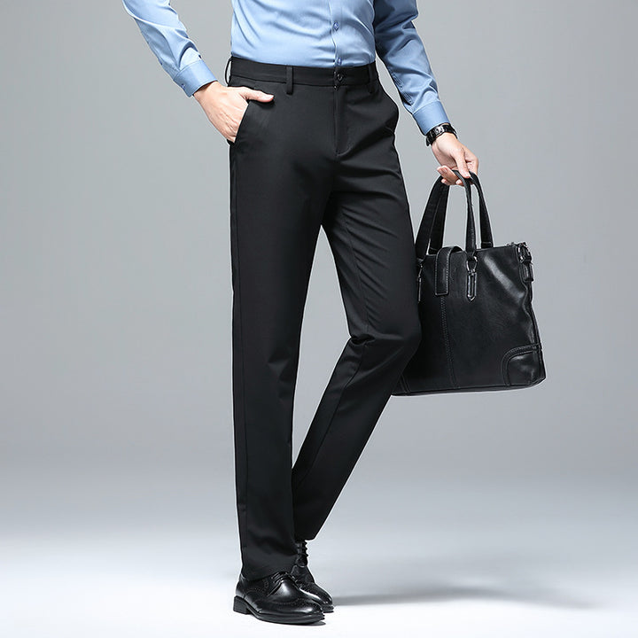 Herren Elegante Anzughose mit modernem Schnitt und feiner Struktur Drune
