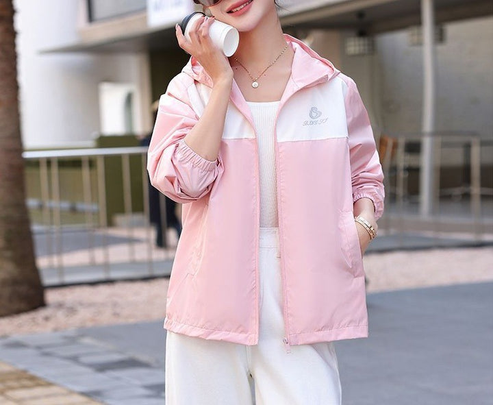 Damen leichte Übergangsjacke mit praktischem Kapuzen-Design Drune