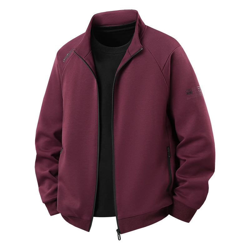 Herren Leichter Freizeit-Trainingsanzug-Set mit Reißverschlussjacke, elastischer Bund & Reißverschlusstaschen Drune