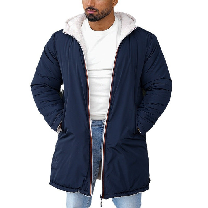 Herren umkehrbare Winterjacke mit weichem Innenfutter Drune