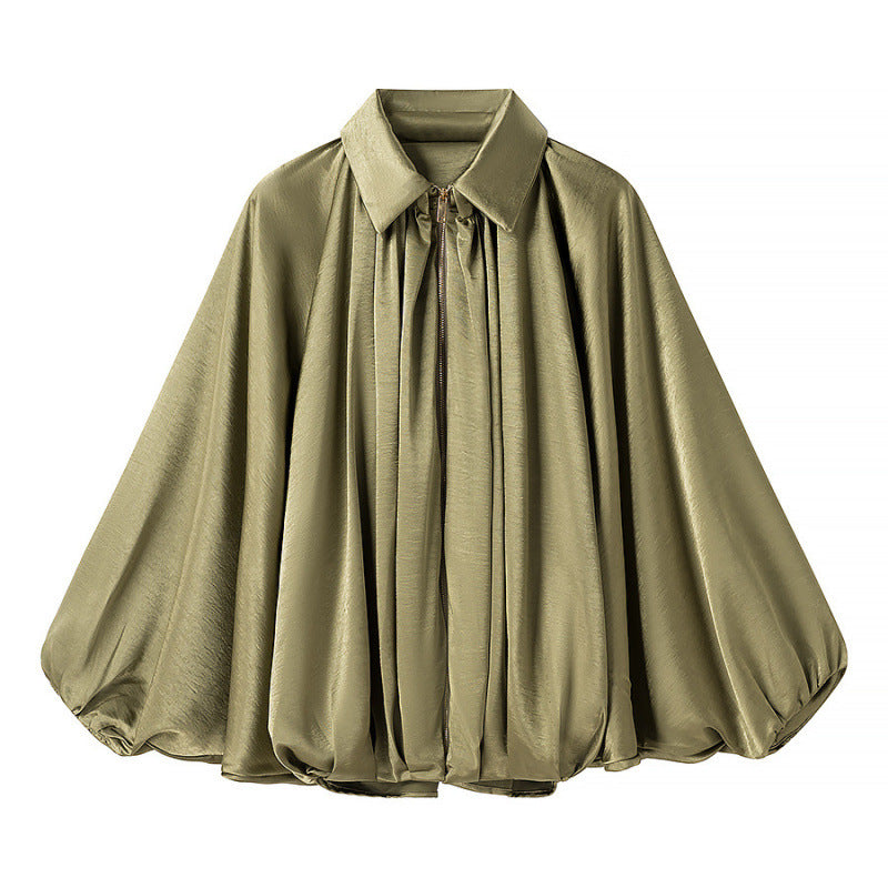 Damen fließende Bluse mit Anlassgarnitur Drune