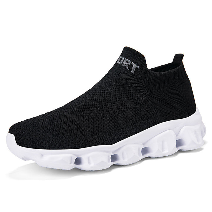 Unisex nan nahtloser Strick-Slip-On mit sockenähnlichem Schaft und skulpturierter Dämpfungssohle Drune