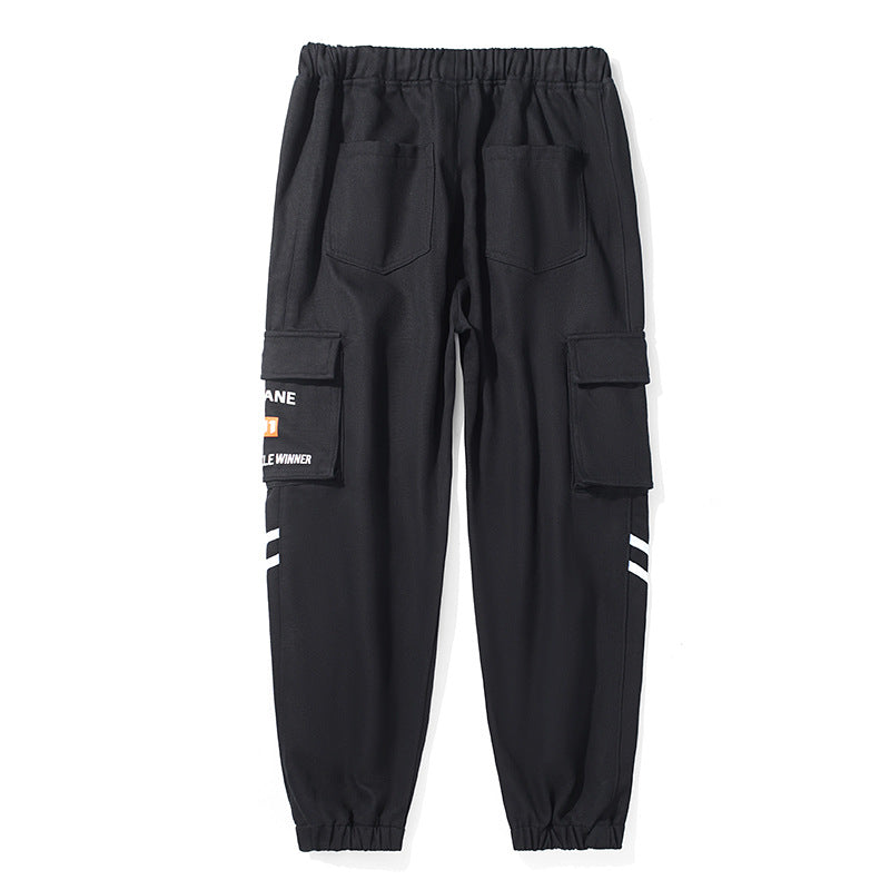Herren Urbanes Camouflage-Jogger mit Utility-Taschen und elastischem Knöchelsaum Drune
