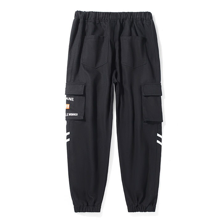 Herren Urbanes Camouflage-Jogger mit Utility-Taschen und elastischem Knöchelsaum Drune