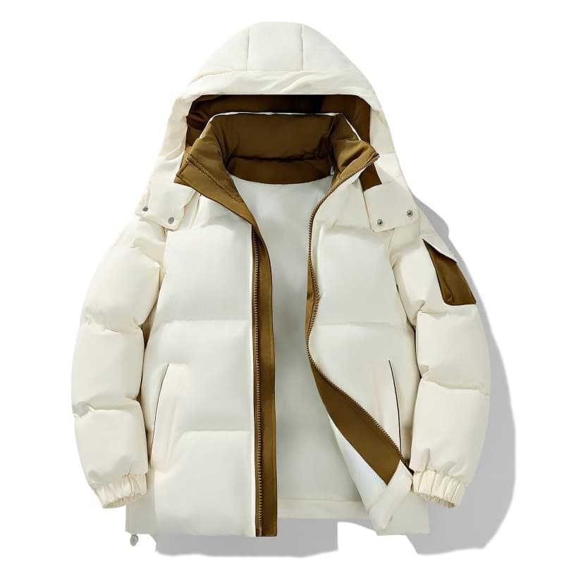 Damen Wärmende gesteppte Daunenjacke mit Kapuze Drune