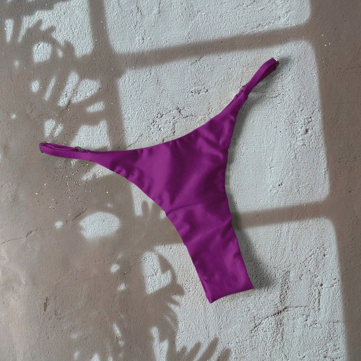 Damen Bikiniunterteil mit modischem Hoher Schnitt und verstellbaren Trägern Drune