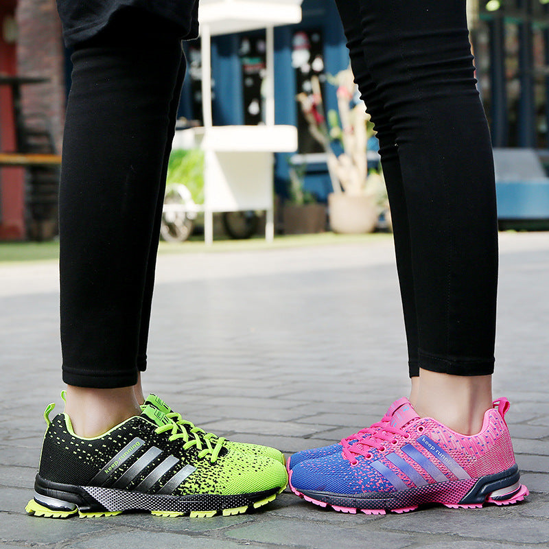 Herren leichte Strick-Running-Sneaker mit integrierter Fersen-Luftkammer und griffiger Trailsohle Drune