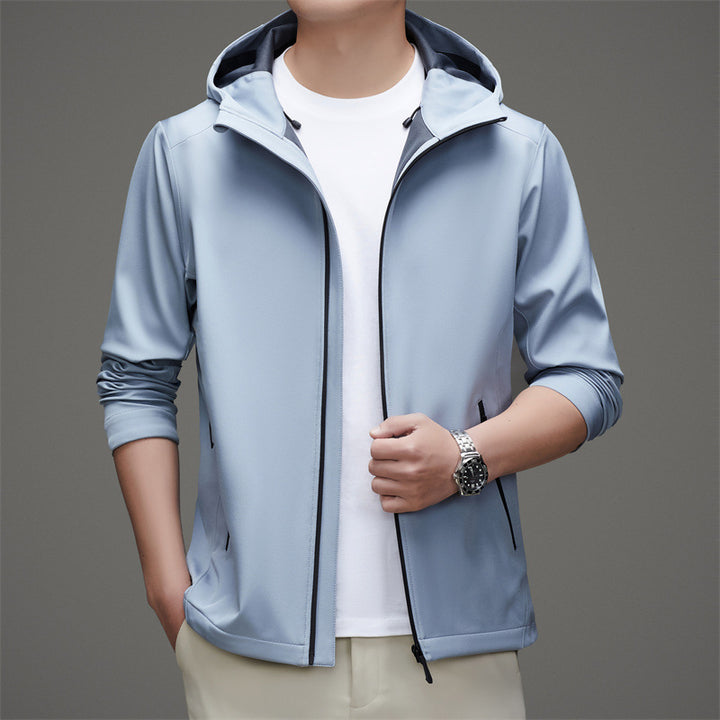 Herren Funktionsjacke mit modischem Schnitt und innovativem Kapuzendesign Drune