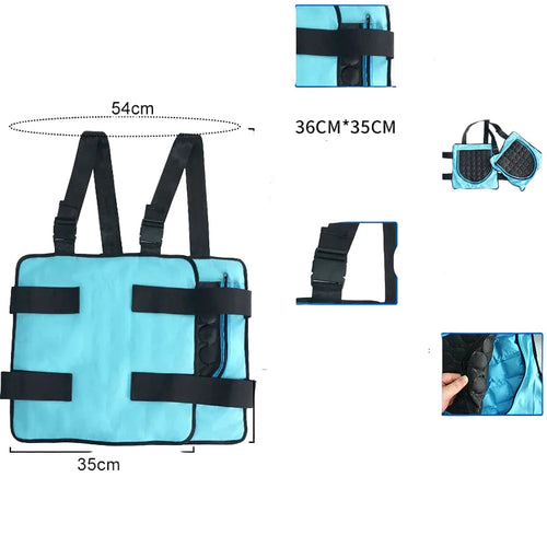 Unisex nan wiederverwendbares Kühlpad für Rücken und Brust mit PCM-Gelpacks und verstellbaren Klettgurten Drune