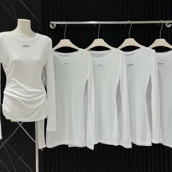 Damen Langärmliges Basic T-Shirt Drune
