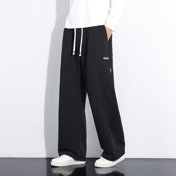 Herren Weite Relaxed-Freizeithose mit Tunnelzug & markanten Teilungsnähten Drune