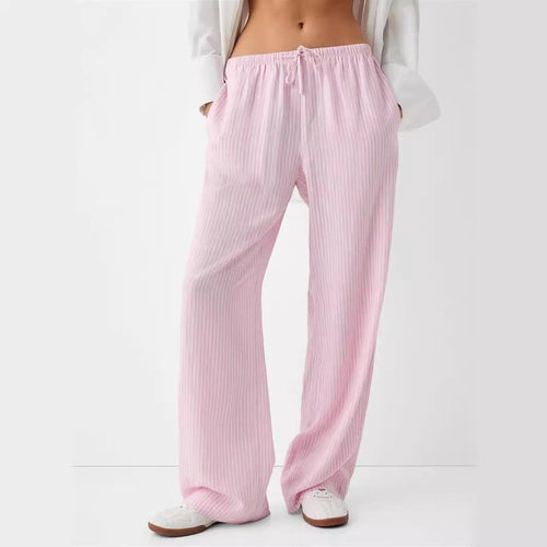 Damen Luftige Palazzo-Hose mit gemustertem Design Drune