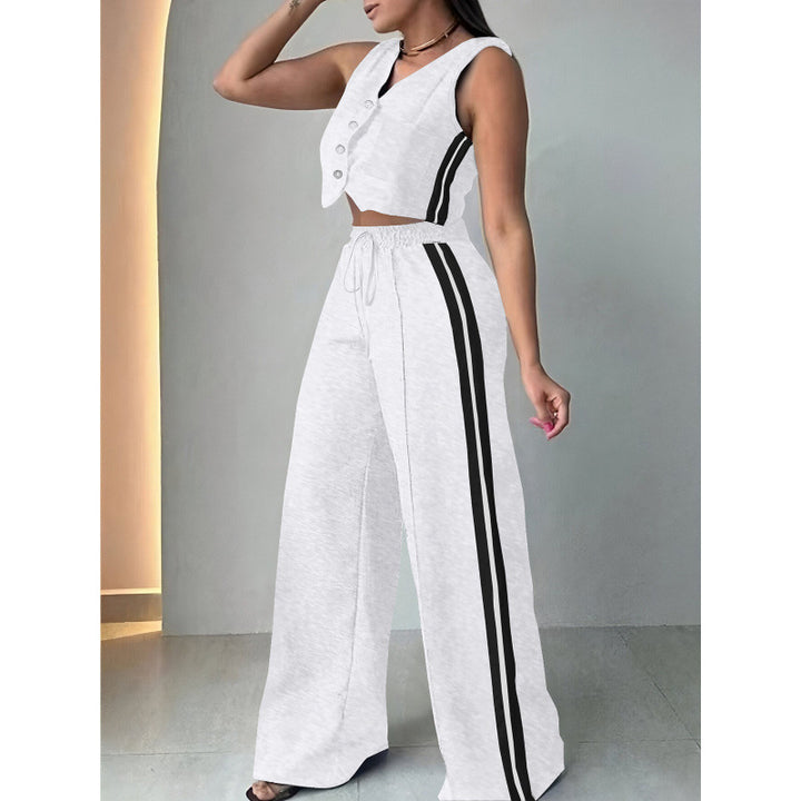 Damen Zweiteiliges Sport-Outfit mit weitem Schnitt und elastischem Bund Drune