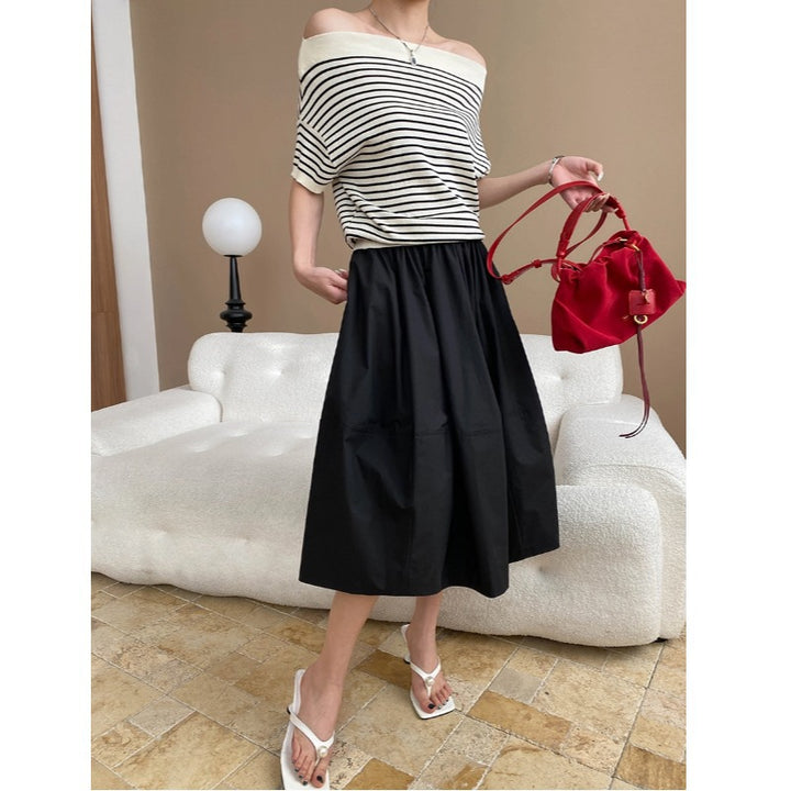Damen elegantes Wickeloberteil mit vielseitigen Off-Shoulder-Trageoptionen Drune