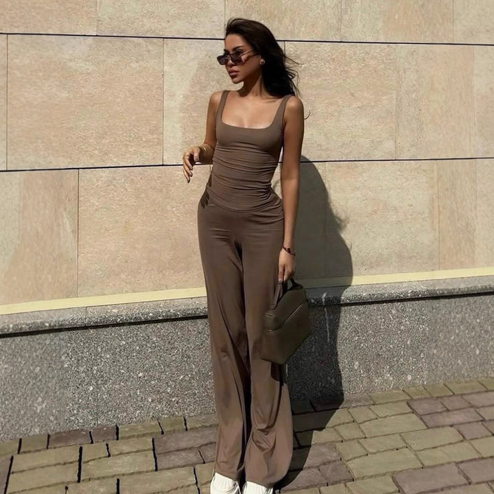 Damen Set bestehend aus Top und weit geschnittenen Hosen Drune
