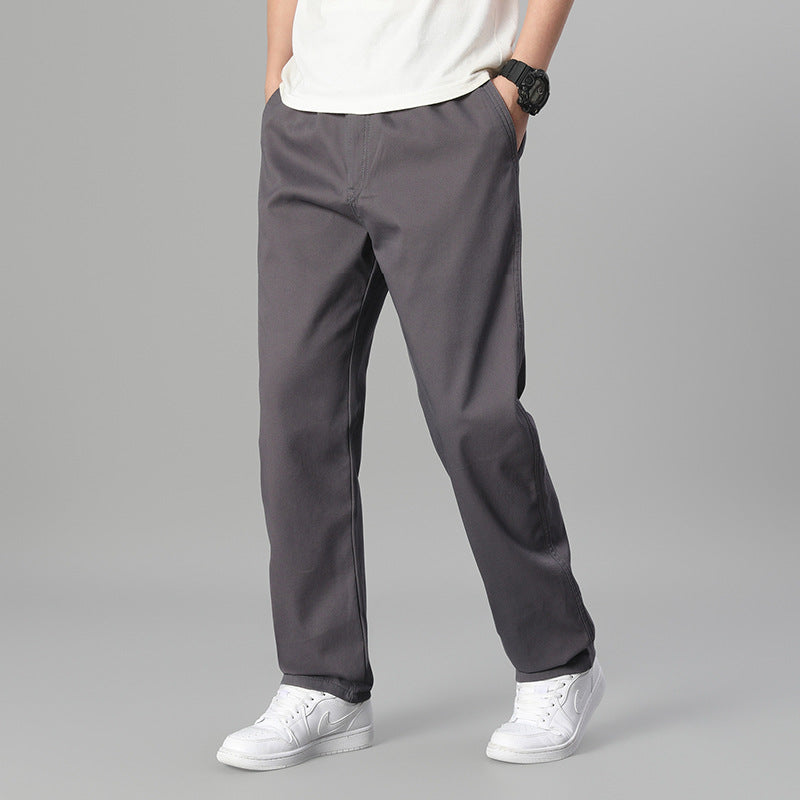 Herren Bequeme Chino-Hose Drune