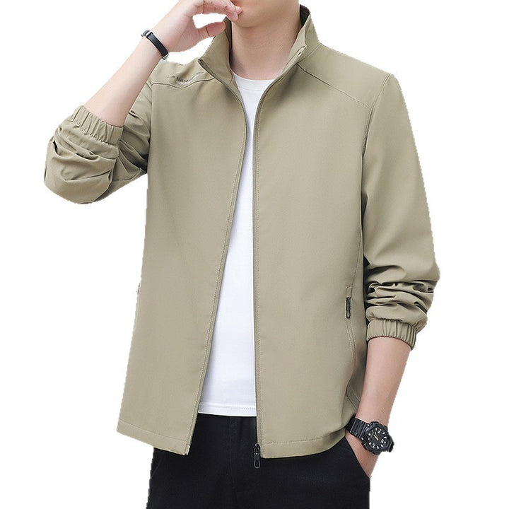 Herren Sportliche Freizeitjacke mit hohem Kragen Drune