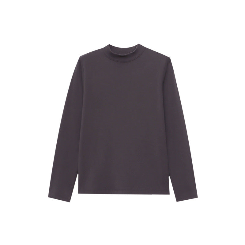 Damen Langarmshirt mit hohem Kragen aus hochwertigem Material Drune