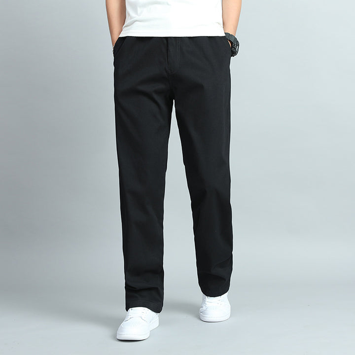 Herren Bequeme Chino-Baumwollhose Drune