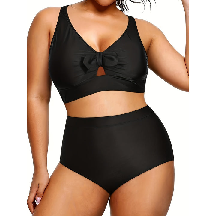 Damen Hochtailliertes Bikini-Set mit modischem Cut-Out Drune