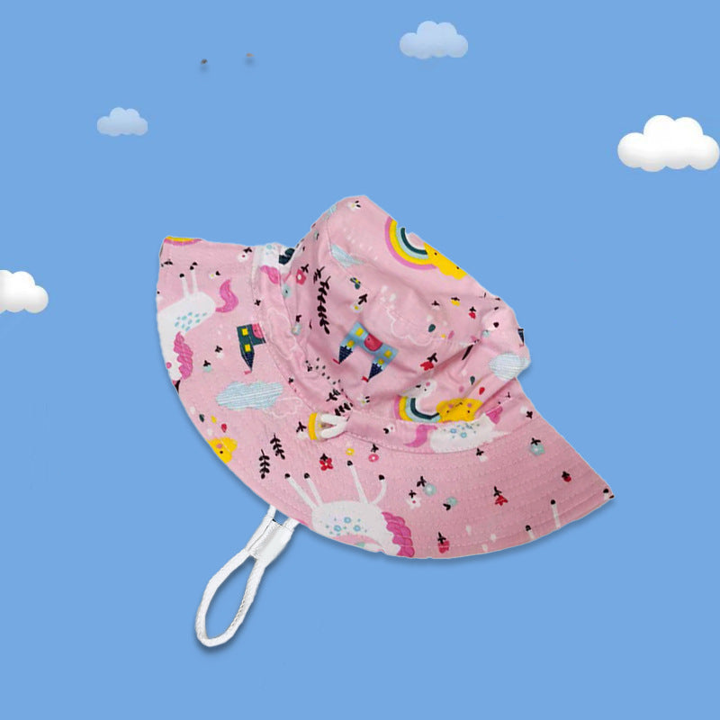 Kinder Sonnenhut mit fröhlichem Motiven Drune
