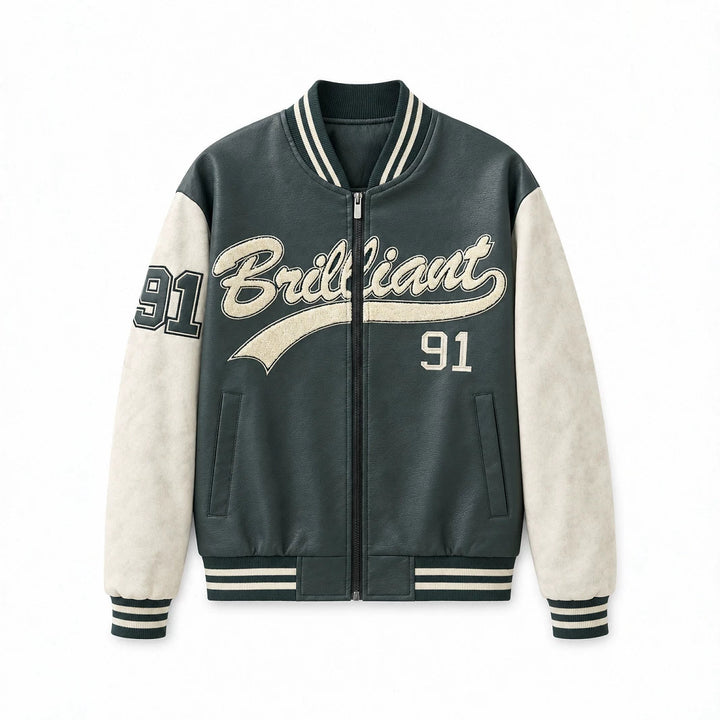 Herren Modische Bomberjacke mit sportlichem Schnitt Drune
