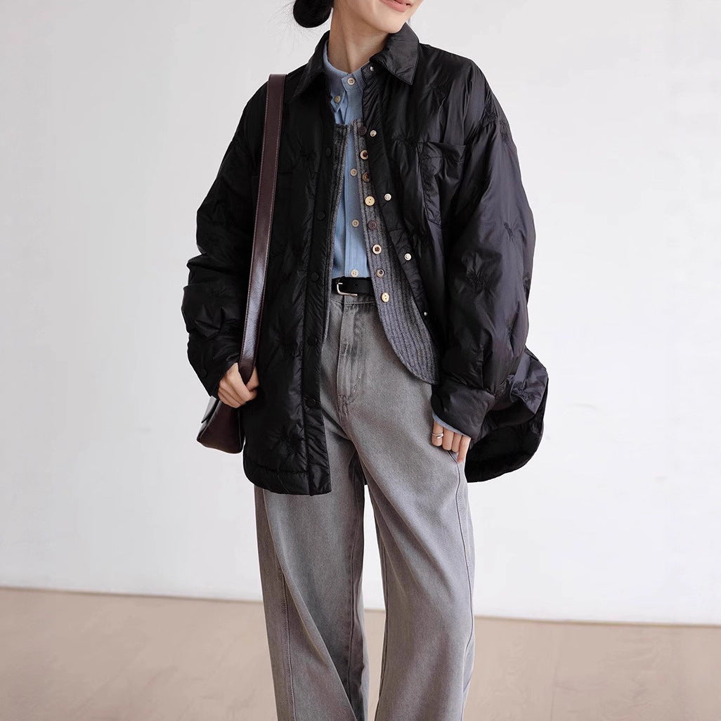 Damen elegante und gefütterte Übergangsjacke Drune