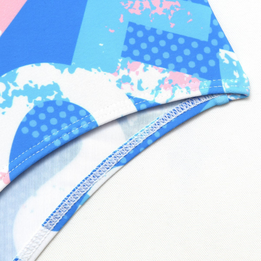 Damen Sportlicher Hochgeschnittener Einteiler mit grafischem Design Drune