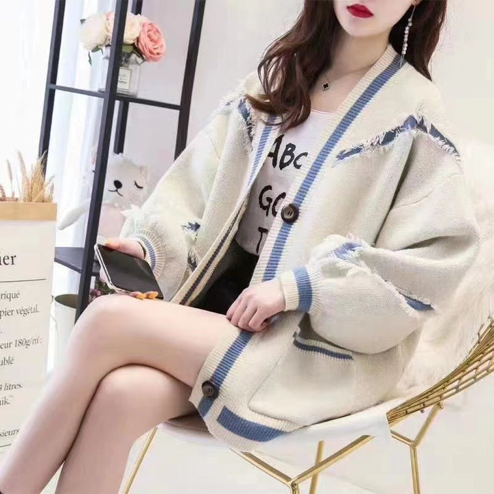 Damen Übergroßer Strickcardigan Drune
