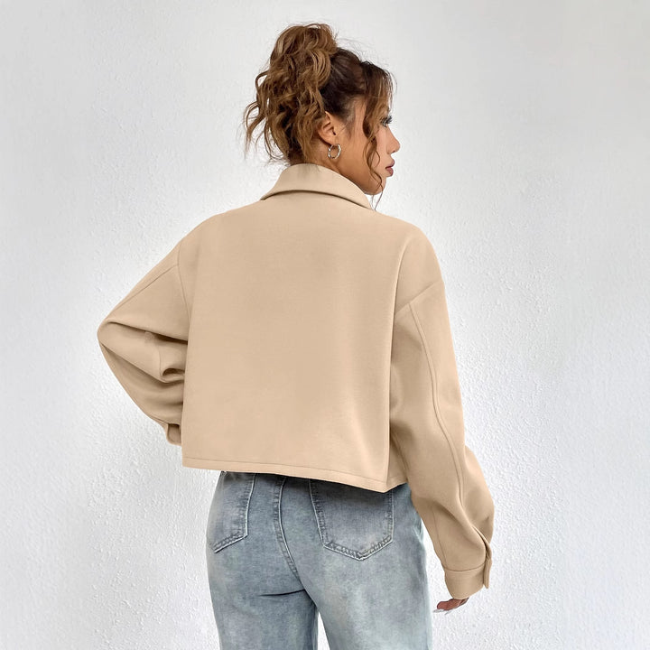 Damen lässige Chino-Jacke mit modischen Knopfdetails und praktischen Taschen Drune