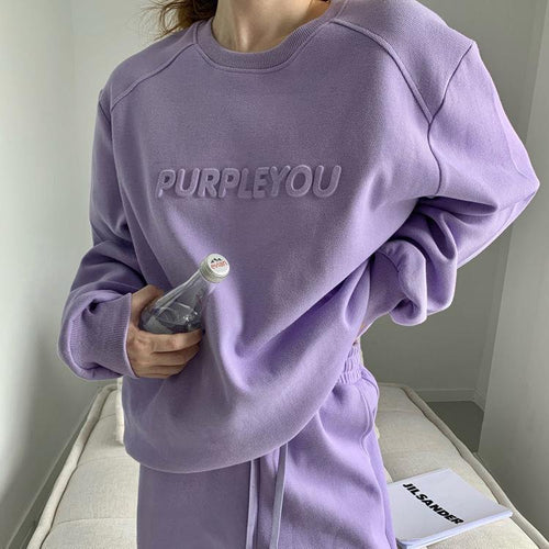 Damen Urbanes Lounge-Outfit mit oversized Sweatshirt und lässigen Jogginghosen Drune