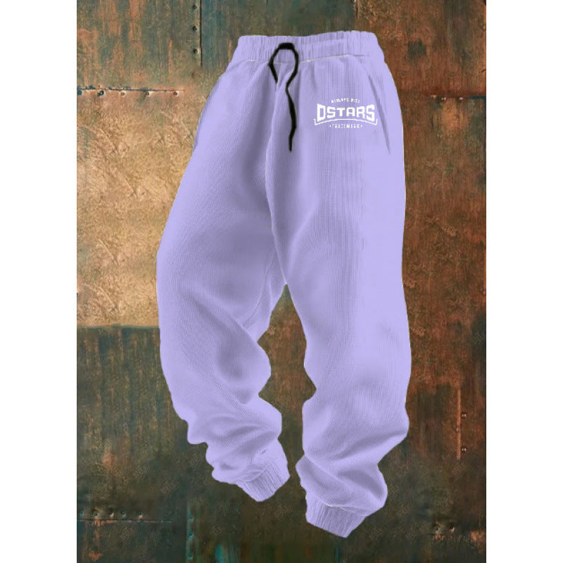 Damen Bequeme Freizeithose mit kreativem Druck Drune
