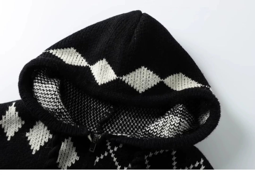 Gestrickte Strickjacke im Lazy-Stil Drune