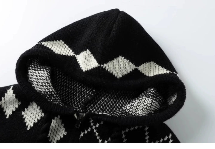 Gestrickte Strickjacke im Lazy-Stil Drune