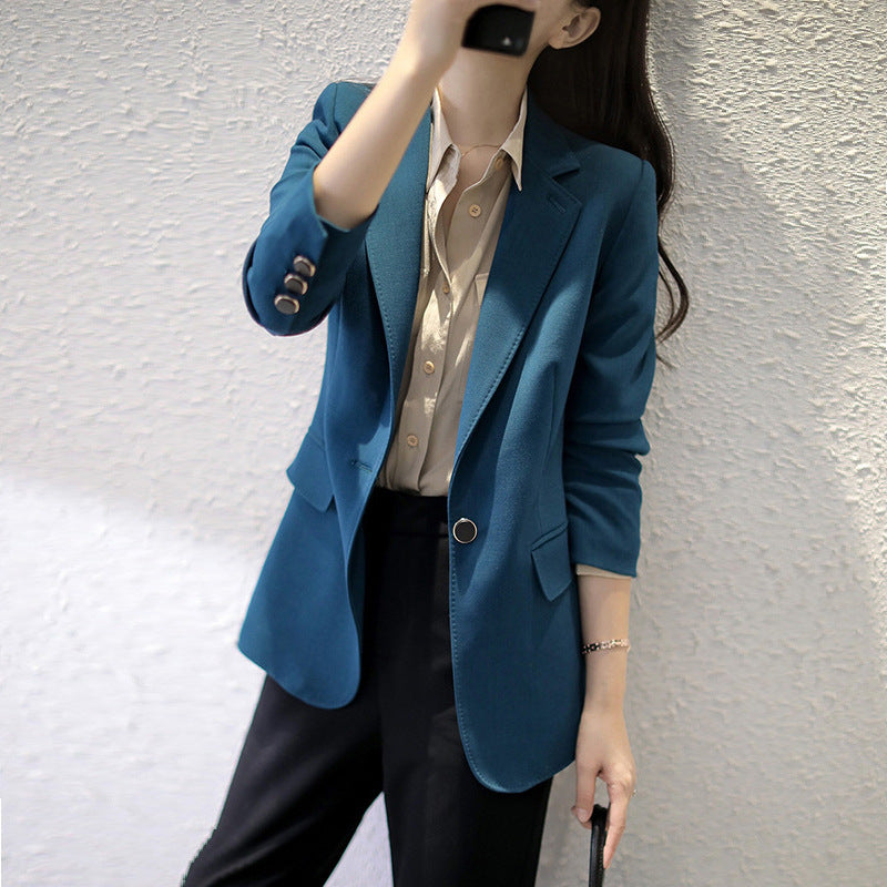 Damen Eleganter Blazer mit feinem Schnitt Drune