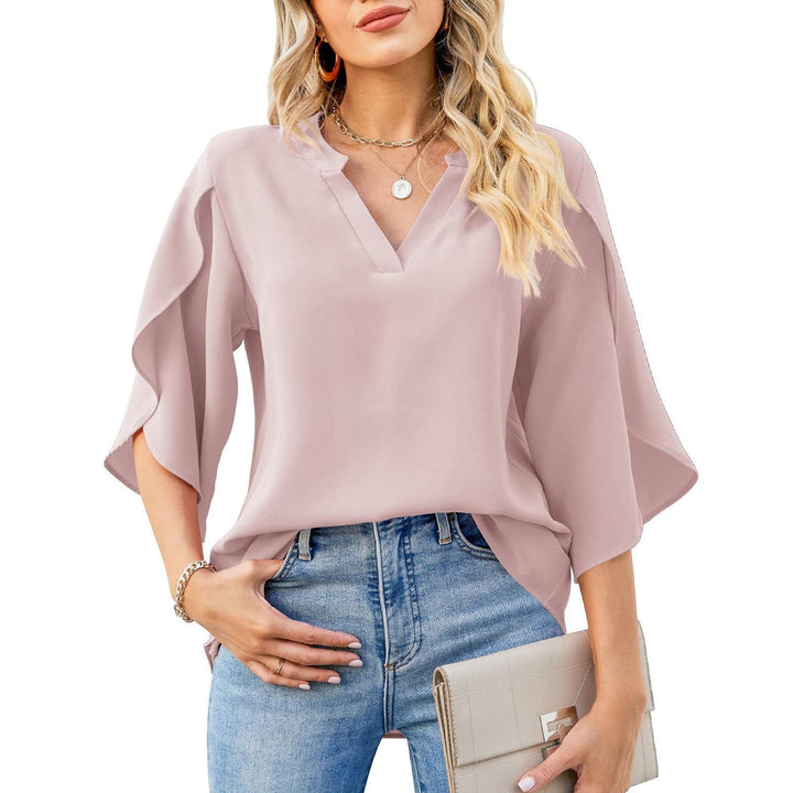 Drune | Petal Sleeve Chiffon Shirt