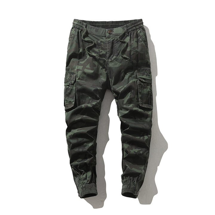 Herren Cargohose im Joggerstil mit elastischem Bund und Bündchen Drune