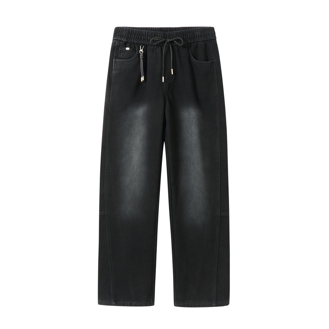 Damen Locker geschnittene Sweathose mit elastischem Bund und Kordelzug Drune