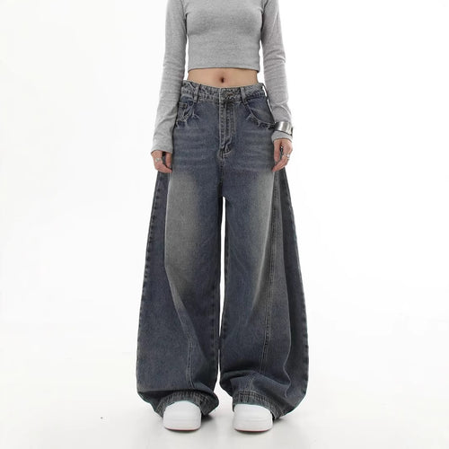 Damen Weitgeschnittene Mom-Jeans Drune