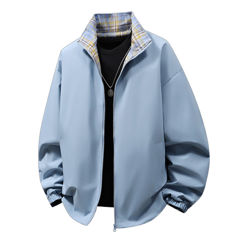Herren Freizeitjacke mit kariertem Innenfutter Drune