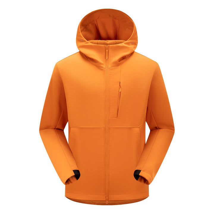 Herren Softshell-Funktionsjacke mit Wattierung, Kapuze & Zwei-Wege-Reißverschluss Drune