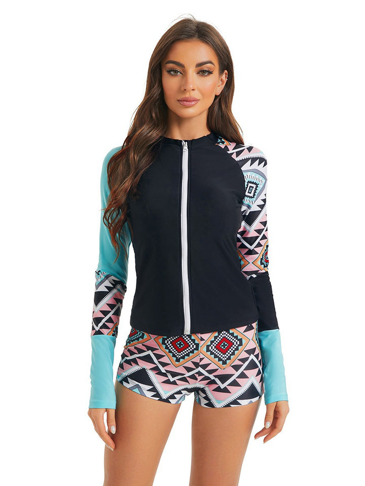 Frauen UV-Schutz Rash Guard Set Drune