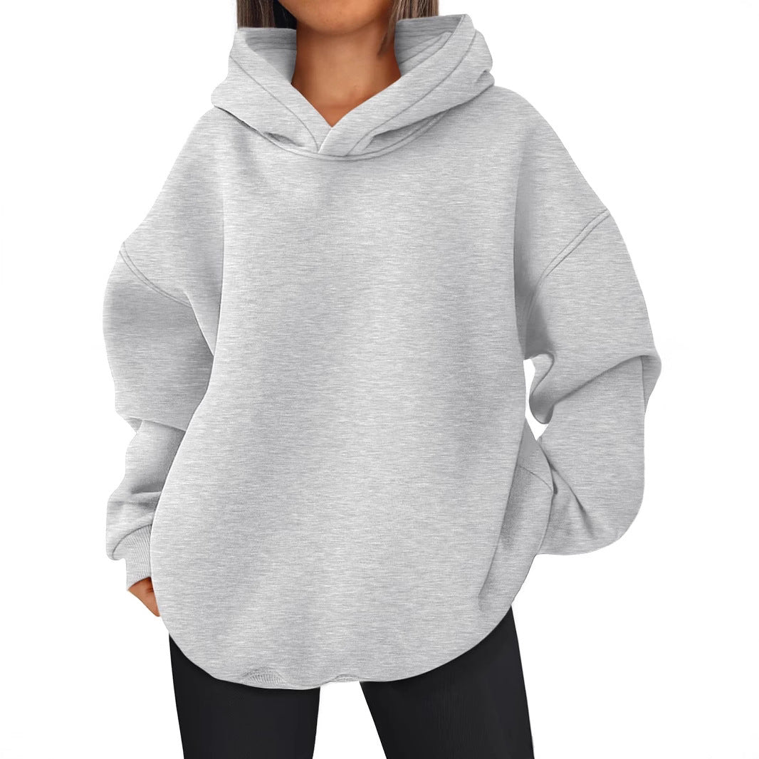Damen Oversized Bequemer Pullover Hoodie Drune