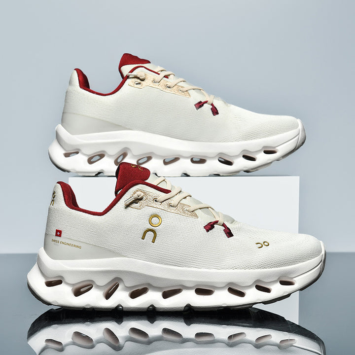 Unisex leichte Performance-Laufschuhe mit Hohlkammer-Zwischensohle und nahtlosem Strickoberteil Drune