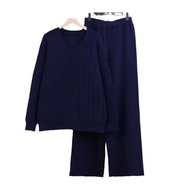 Damen Strickensemble mit feinem Zopfmuster und modernem Schnitt Drune