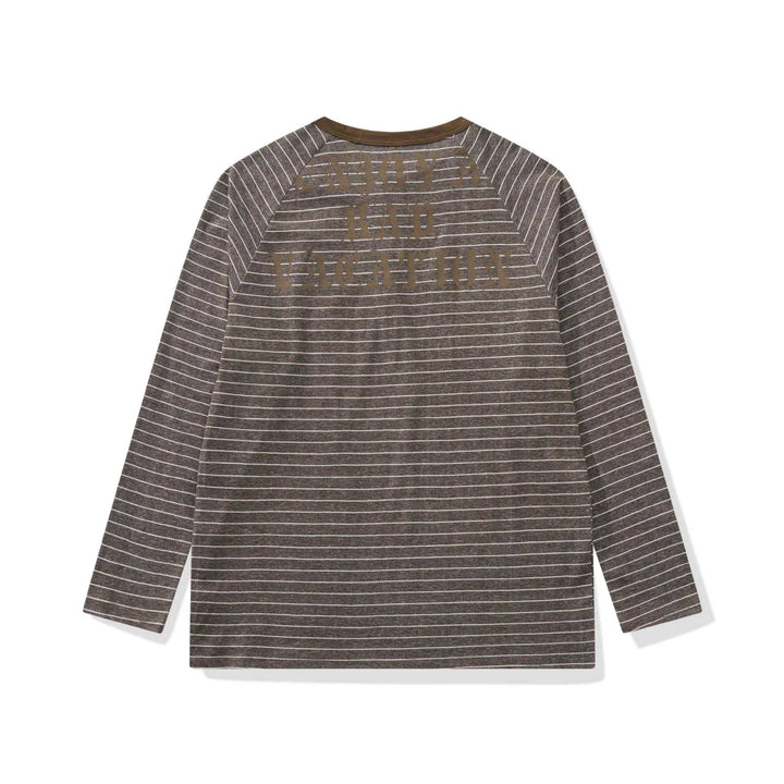 Herren Longsleeve-Henley mit Raglanärmeln und Knopfleiste Drune