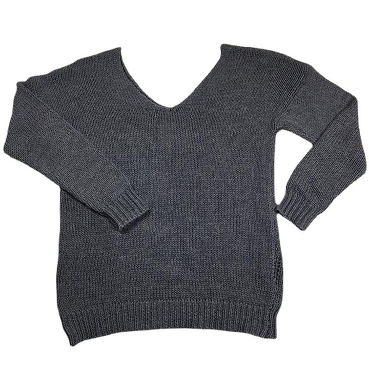 Damen Großer Strickpullover mit offener Schulterpartie und lässigem Schnitt Drune