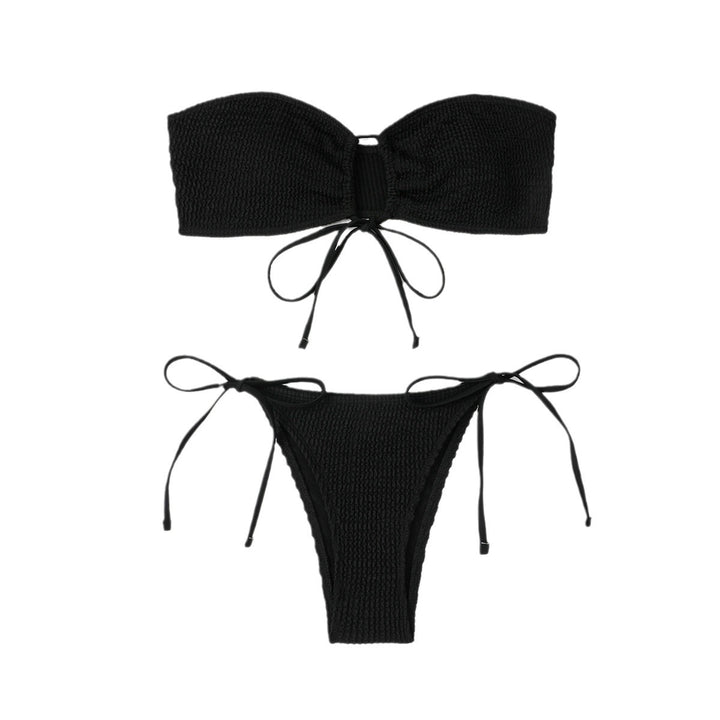 Damen Bandeau-Bikini mit verspieltem Bindeknoten Drune